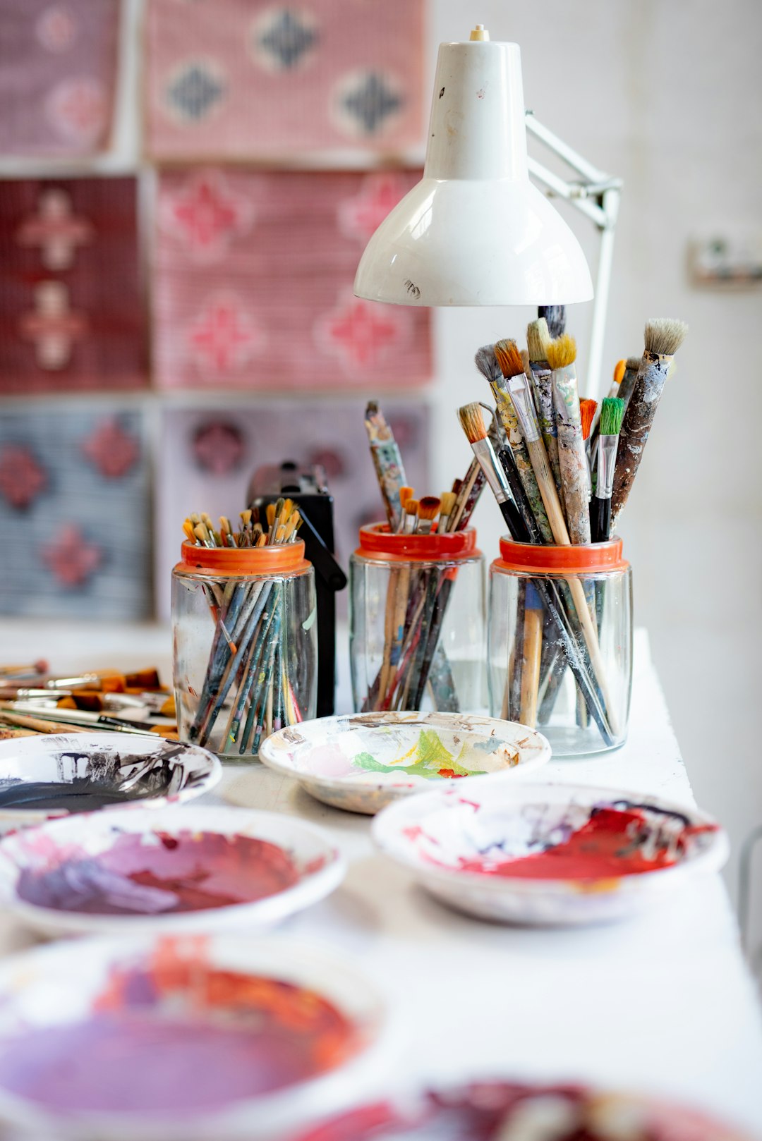the artist's studio • in the atelier of the Italian artist and decorator Francesca Zoboli